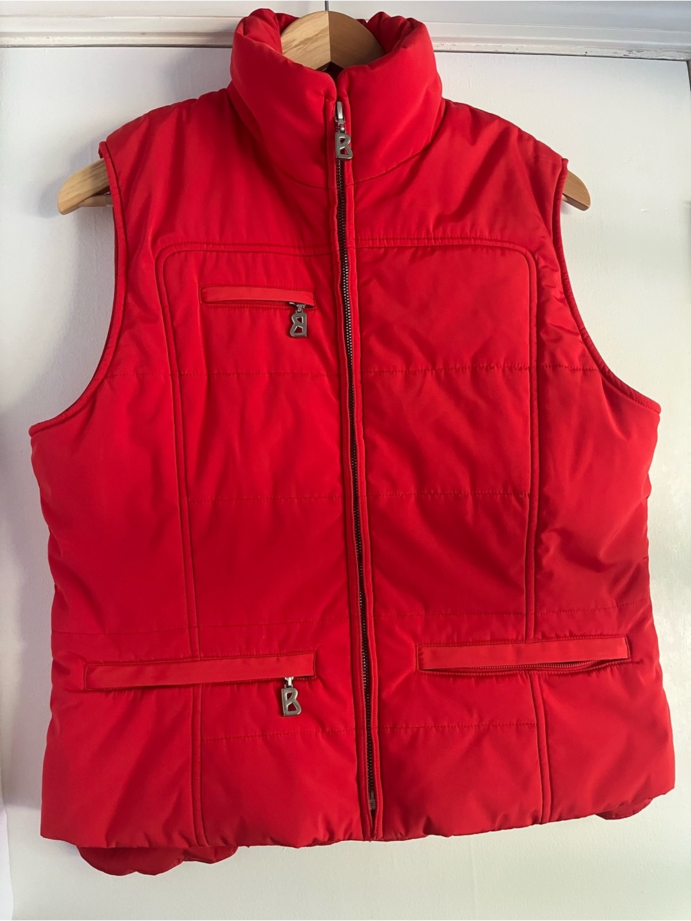 Vintage Bogner x Goan Thylmann Quilted Ski Vest - Red - Size 10 (EUC)